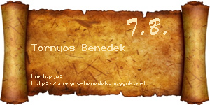 Tornyos Benedek névjegykártya